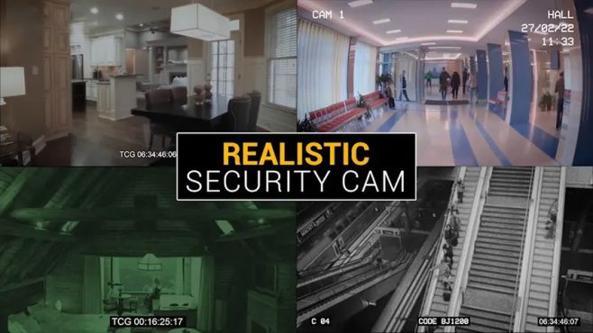 مجموعه 8 افکت دوربین مداربسته Realistic Security Cam