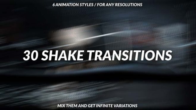 ترانزیشن زوم دوربین با تکان پریمیر Shake Transitions