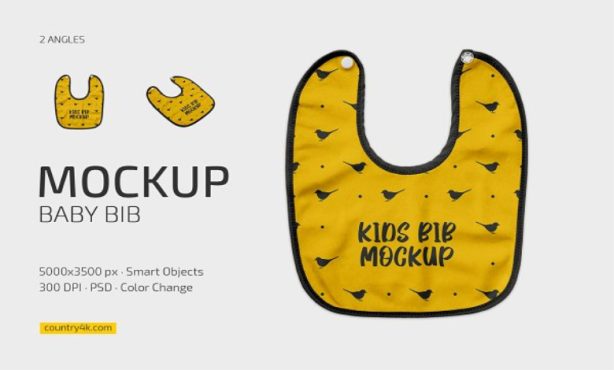 موکاپ Baby Bib