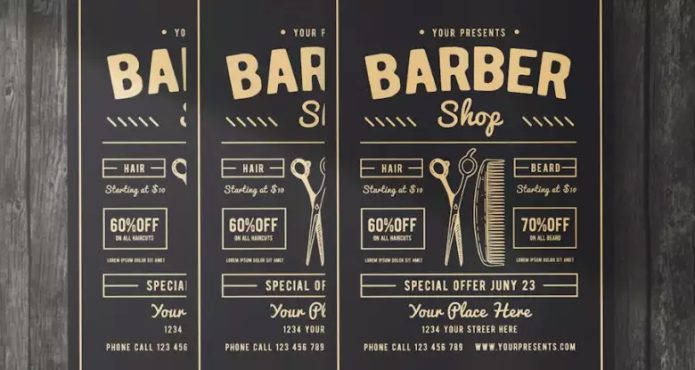 دانلود فایل تراکت لایه باز Barber Shop