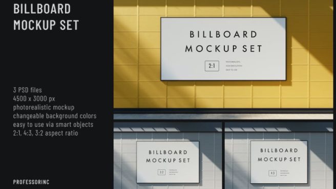 موکاپ Billboard Mockup Set