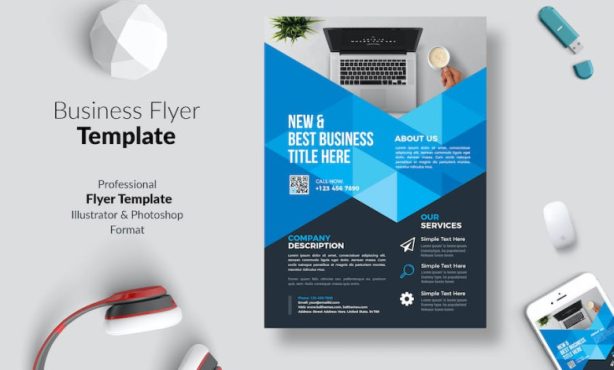 دانلود فایل لایه باز Business Flyer Template