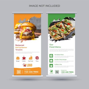 دانلود فایل لایه باز Food Roll Up Banner