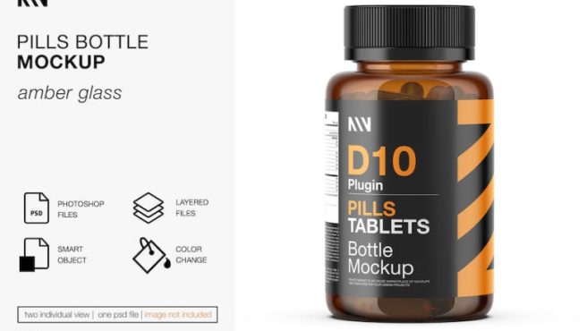 موکاپ Pills Bottle