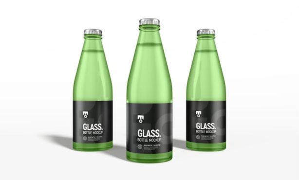 موکاپ Soft Drink Glass Bottle Packaging